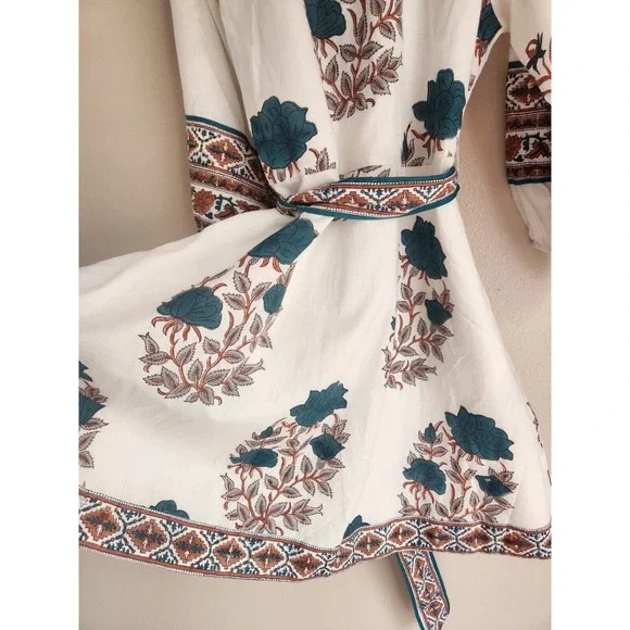 NWT Sue Sartor Flounce Shorty Dress Size M DARK TURQUOISE - Picture 8 of 16